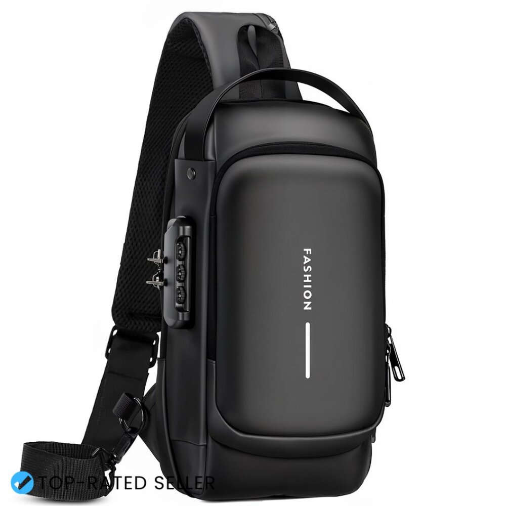 Anti-Theft Crossbody Sling Bag Travel Hiking Purse Daypack Chest Bag